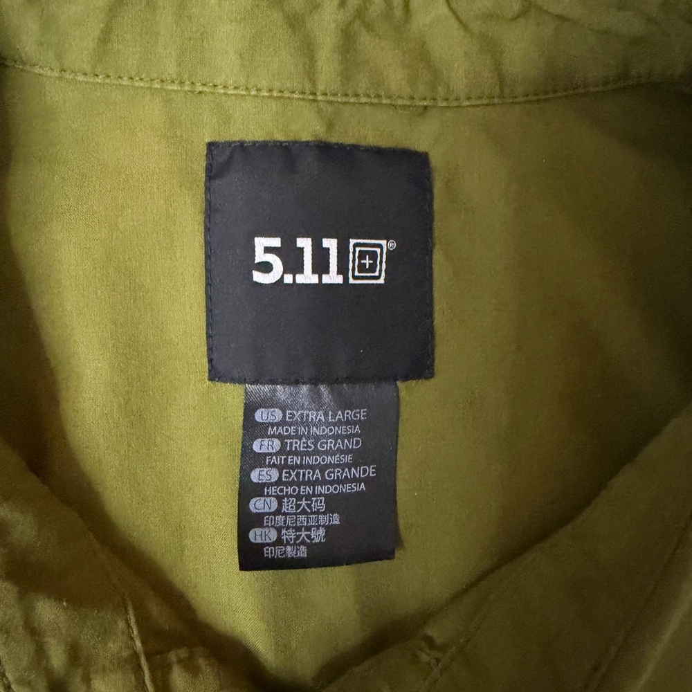 5.11 Tactical WYATT‎ SHORT SLEEVE SHIRT XL rifle green - Picture 6 of 7